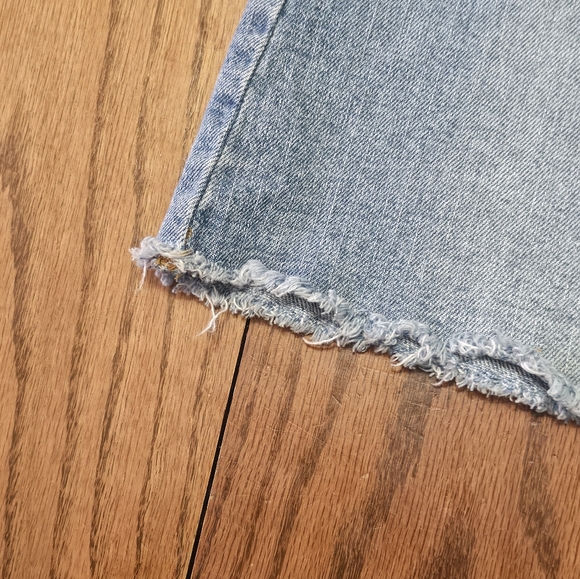 BDG Denim Raw Hem Mini Skirt Light Wash Size S - Picture 6 of 12